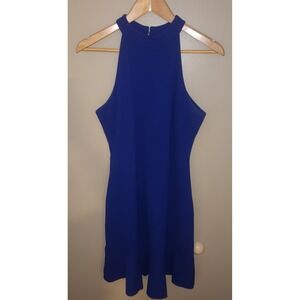 WOOSEA Womens XL Sleeveless Halter Neck Bodycon A-Line Cocktail Party Swing